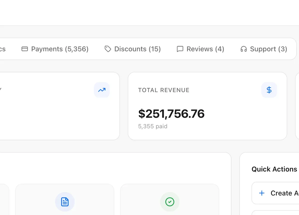 Store dashboard showing $251,756.76 in total revenue across 5,355 paid orders.